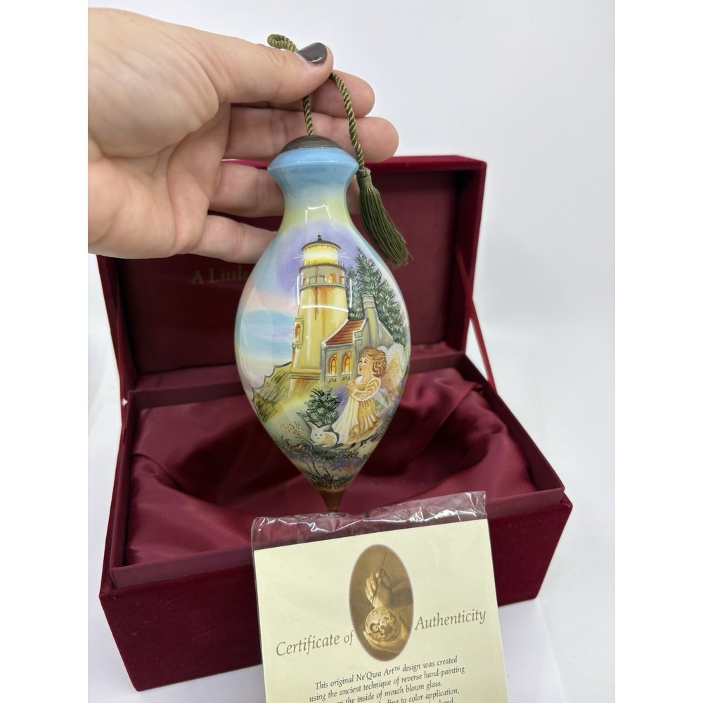 Ne'Qwa Art Ornament Dona Gelsinger Angel Lighthouse New In Box